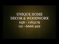 UNIQUE HOME DECOR AND WOODWORK - MUSSAFAH ABU DHABI