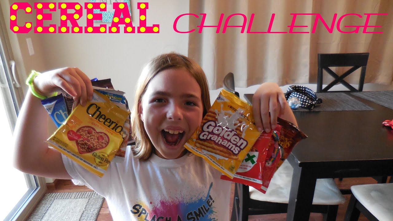 The Cereal Challenge YouTube