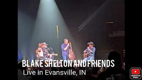 Blake Shelton with Tracy Byrd, Trace Adkins, and M...