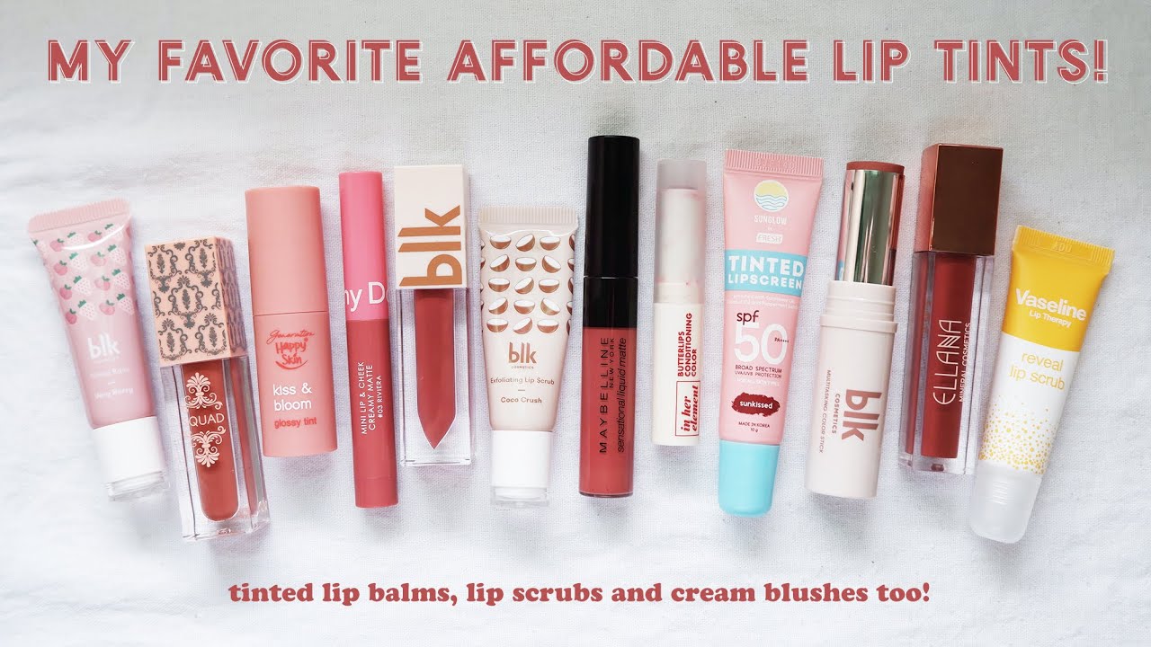 MY FAVORITE AFFORDABLE LIP AND CHEEK TINTS! (TINTED LIP BALMS & CREAM BLUSHES ALSO!) | Kenny Manalad