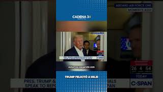 🗣️ DONALD TRUMP SE REFIRIÓ AL TRIUNFO DE LA LIBERTAD AVANZA Y FELICITÓ A MILEI | Cadena 3 Argentina