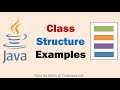 Java Basics - Java Class Structure Examples