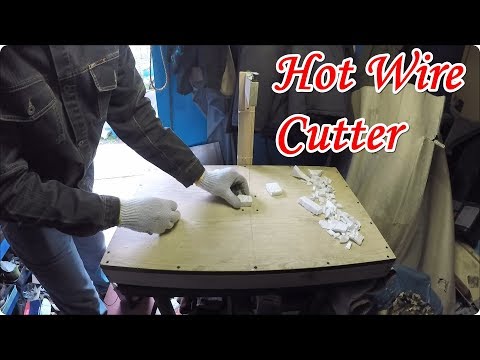 Homemade Styrofoam hot wire cutter 