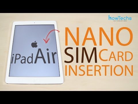 Apple iPad Air - How to change the SIM card