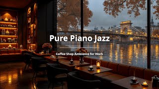 (NO ADS) Soft Autumn Jazz 🍂 Autumn Ambience with Smooth Piano Jazz & Rain Sounds for Unwind screenshot 4