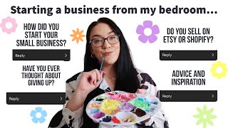 Small Business Q&A - starting a business from my bedroom…