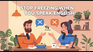 Stop Freezing When You Speak English! Fluency vs Accuracy Explained (with Food Examples 🍝)