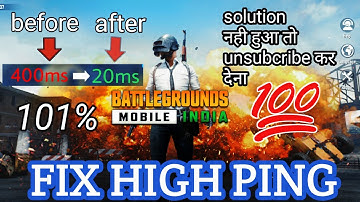 😍 Fix High Ping Problem In Bgmi And Pubg Mobile!!! Solution [100% Working
