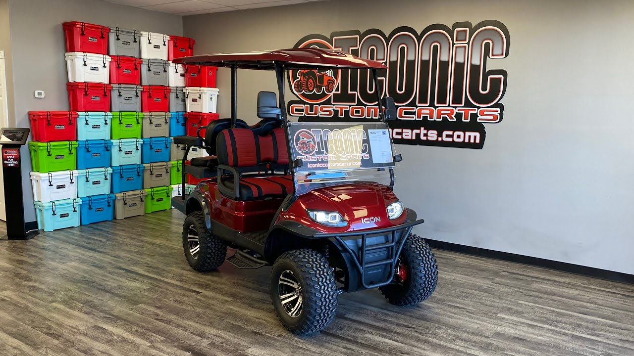 2022 Icon I40L Sangria Red Iconic Custom Carts Lubbock, Texas