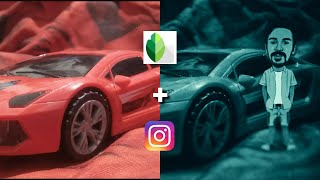 How i CREATED this INSTAGRAM photo Using Mobile !!! Simple Trick | Miniature Photography | Toy car