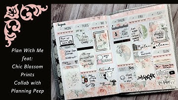 Plan With Me | Print Pression B6: ft. Chic Blossom Prints | Collab & Giveaway with Planning Peep
