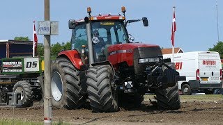 Case IH MX285 Going Crazy w /The Heavy Sledge on The Back | Tractor Pulling Denmark 2018