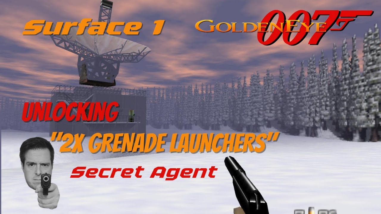 Goldeneye 007 Surface 1 cheat unlock YouTube