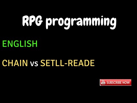 IBM i, AS400 Tutorial, iSeries, System i - CHAIN vs SETLL-READE_ENGLISH