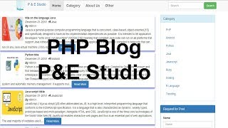 PHP Blog part 28 Finishing Working with Side panel screenshot 1