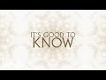 Zach williams  good to know official lyric