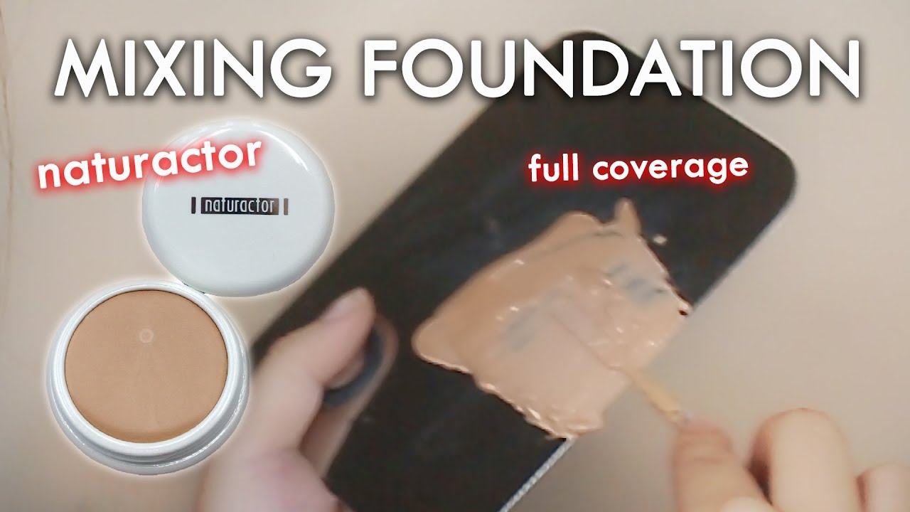 Naturactor Mixing Foundation Review Demo YouTube