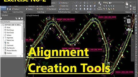 How To Create Road Alignment In AutoCAD Civil 3D | Alignment Creation Tools In Civil 3D 2021, 2022