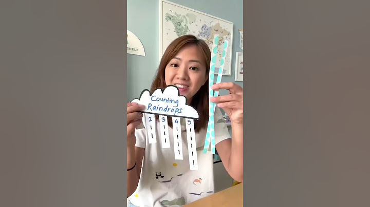 A simple counting activity for toddlers - Counting Raindrops