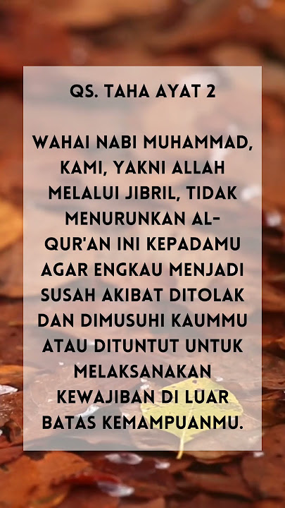 QS. At-Thaha ayat 2 #islam #islamicquotes #quran #savepalestine