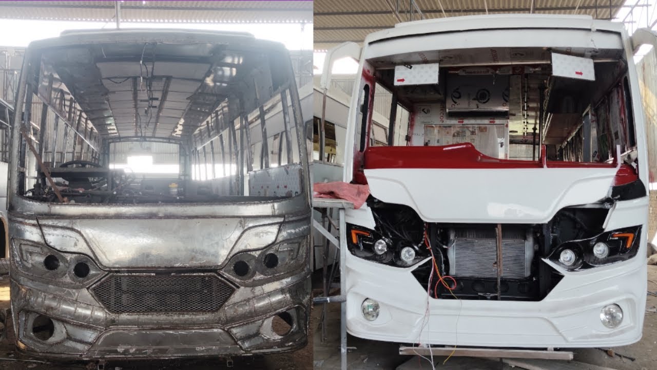 Bus painting process New Paint design