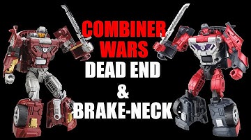 Combiner Wars Dead End & Brake-Neck Wild Rider exclusive Stunticons Transformers robot figure review