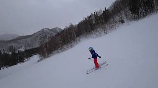 【苗場スキー場】小学3年生になって、スキーをもっとうまくなりたい 2019/1/20 Roxy snow park ロキシーパーク