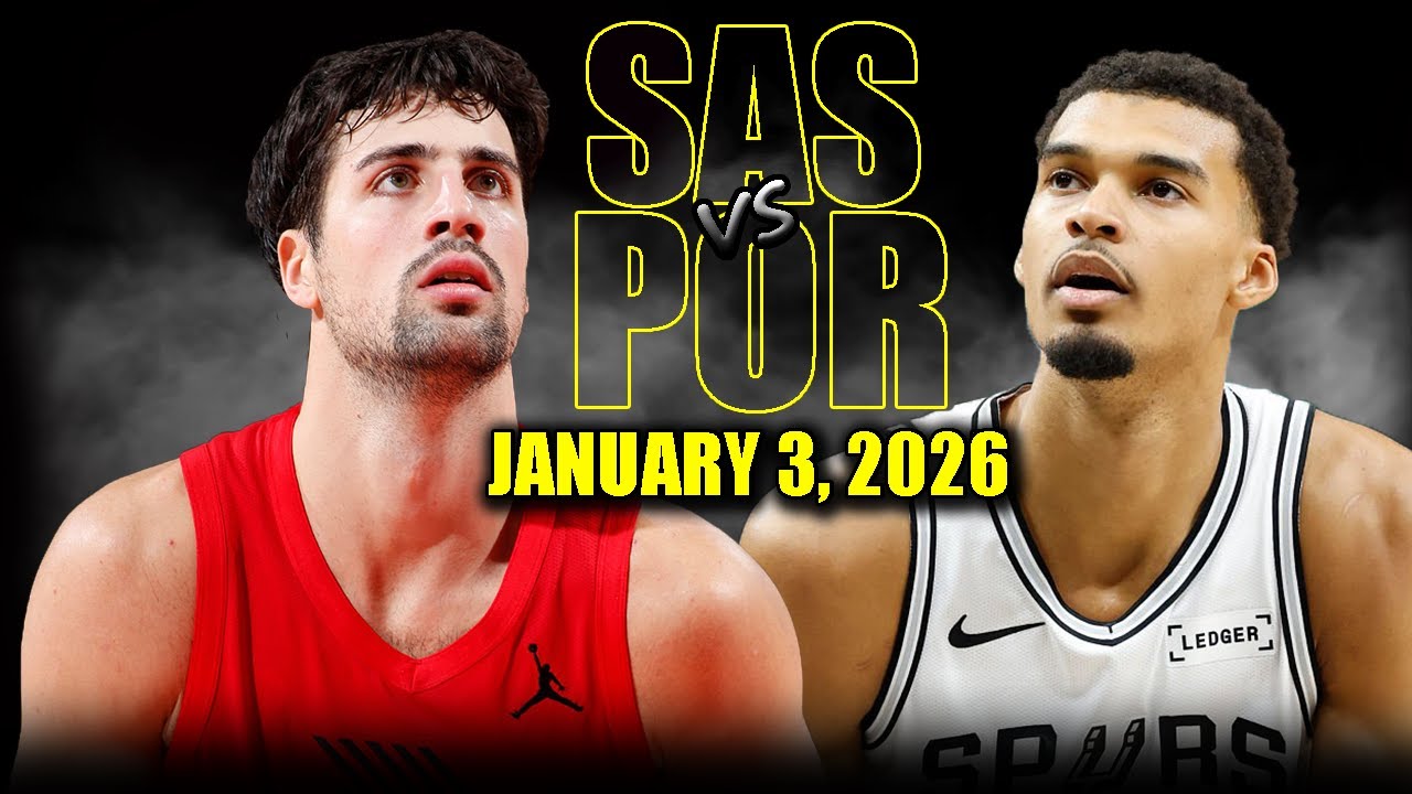 San Antonio Spurs vs Portland Trail Blazers Full Game Highlights – January 3, 2026 | NBA Season