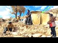 an amazing platform in front of the magical cave; Cave family theory