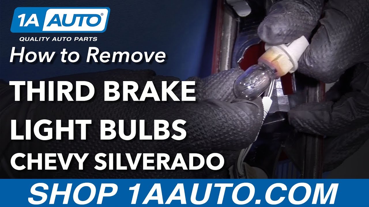 How to Remove Third Brake Light Bulbs 2007-13 Chevy Silverado | 1A Auto