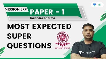Most Expected Super Questions | Paper -1 | UGC NET 2022 | Rajendra Kumar Sharma