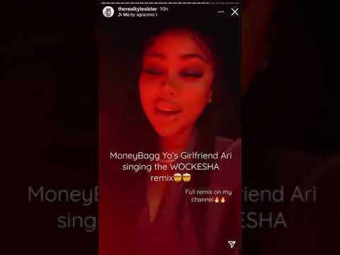 Ari singing the Wockesha Ashanti Remix on Instagram 🤯🔥 #moneybaggyo #therealkylesister #ari