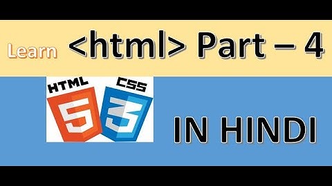 HTML for beginner in Hindi part - 4 #frontend #html #css #form