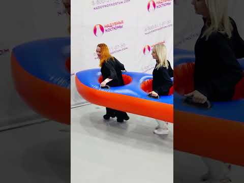 Тестируем надувной аттракцион: лодочка в деле! 🚣♂️
