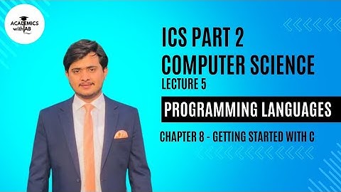 Programming Languages | 12th Computer - Chapter 8 - Lec 5