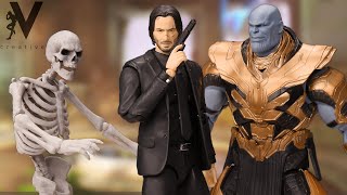 John Wick Vs Thanos And Skeleton Figure Stop Motion