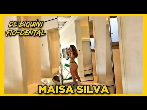 MAISA SILVA DE BIQUÍNI FIO DENTAL  NA PRAIA ELEVA O CLIMA