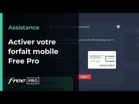 Activer un forfait mobile Free Pro 