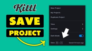 How to Save Project in Kittl