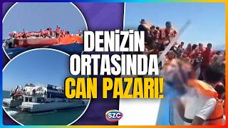 Deni̇zi̇n Ortasinda Can Pazari Girne Açıklarında 267 Kişilik Yolcu Gemisi Battı İşte İlk Görüntüler