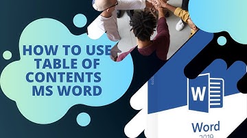 How to Use Table of Contents | Microsoft Word Pashto