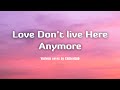 Love Don&#39;t Live Here Anymore - Various (Lyrics/Vietsub) cover by Chilledlab