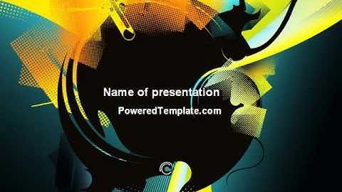 Modern Music Theme PowerPoint Template by PoweredTemplate.com
