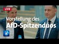 Bundestagswahlkampf der AfD: Vorstellung des Spitzenduos Weidel und Chrupalla