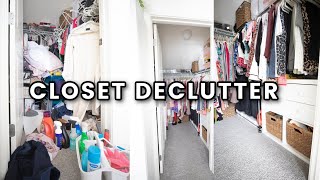 Closet Declutter | Cleaning and Closet Organization
