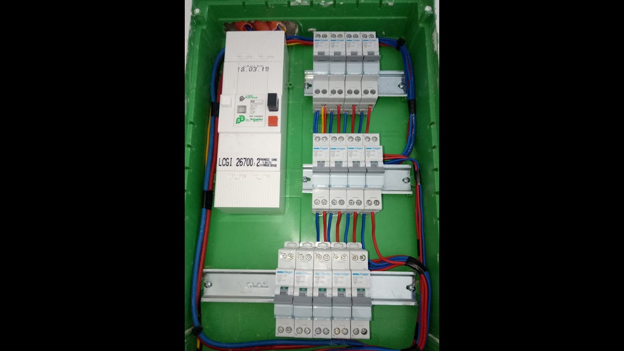 montage des disjoncteur. How to install the electrical switches تركيب ...