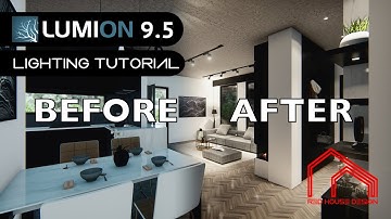 Lumion 9.5 Modern Bungalow House Interior Lighting Set up Rendering Tutorial