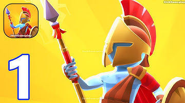 300 Heroes - Gameplay Walkthrough Part 1 Stickman Spartan Army Commander (iOS, Android)