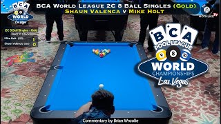BCA 2024 World League 2C 8-Ball Singles (Gold) Shaun Valenca v Mike Holt