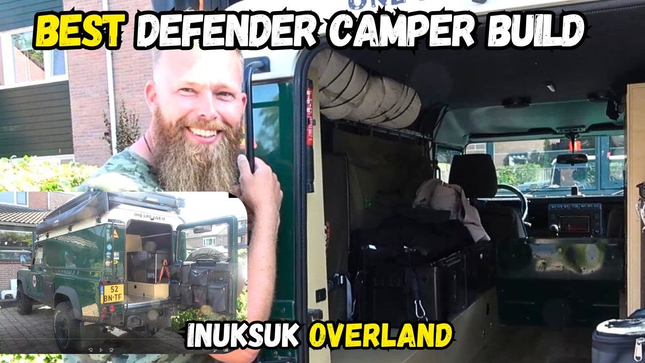 The CLEANEST and NEATEST Defender Camper Conversion! #landroverdefender #overlanding